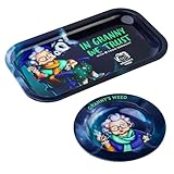 Granny's Exclusive Rolling Tray aus Metall | 27 x 16,5cm | Zum Drehen |...