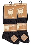 Cotton Prime 6 Paar Norweger - Socken anthrazit meliert mit weich...