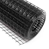 Volierendraht 4-Eck in Schwarz mit 12x12mm Maschengröße, 10m Rolle 100cm...