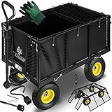 KESSER® Bollerwagen 550kg belastbar Gartenwagen Transportwagen Gartenkarre...