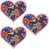 Beavorty 3 Stück Bestickte Aufnäher zum Aufbügeln Multifunktionale...