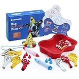 BoneItUp Hundegeburtstagskuchen-Set – Partyzubehör für Hunde – Backen...