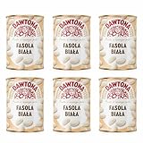 DAWTONA Weiße Bohnen in der Dose 6 x 400g, ohne Konservierungsstoffe und...