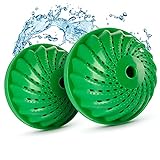 Waschklar® Waschball 2er Set inkl. Austrittschutz | Öko Waschball für...