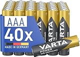 VARTA Batterien AAA, 40 Stück, Power on Demand, Alkaline, 1,5V,...