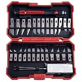 GOLD DEER Exacto Messer-Set, 29-teilig, Hobbymesser, Schneidemesser,...