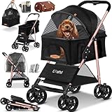 LOVPET® Hundewagen 2in1 Hundebuggy Hundebox Transporttasche Faltbar...