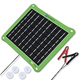 ECO-WORTHY 7.5W Solarpanel 12 V Solar Autobatterie Ladegerät,...