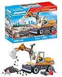 PLAYMOBIL | Großer Bagger | Baustellen Spielzeug Kind | Bagger Spielset |...