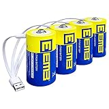 EEMB D Batterien 1.5V Wiederaufladbare D Batterien 5550mWh Wiederaufladbare...