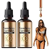 2 Stück Bräunungstropfen zum Trinken, Sunless Tanning Drops,...