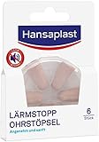 Hansaplast Lärmstopp Ohrstöpsel (6 Stück), sanfter Gehörschutz ideal...