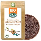 BIO Schwarze Senfkörner 250g - Deutscher Anbau - Würzen & Senf herstellen...