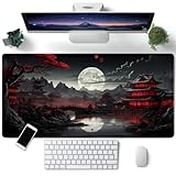 LeKuni Großes Gaming-Mauspad XXL 900 x 400 mm Gamer Mouse Pad mit Nähten...