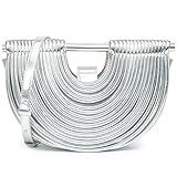 BBTT.ful Trendige gewebte Abend-Clutch-Geldbörse, halbrund, PU-Leder,...