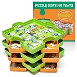 HUADADA Puzzle-Sortierer - 6 stapelbare Puzzle-Sortierschalen zum einfachen...