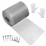 LatoYard 6 Meter Dachrinnenschutzabdeckung, Aluminium-Dachrinnenschutz zum...