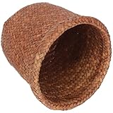 Healeved Gewebter Mülleimer aus Seegras Kleiner Multifunktionaler...