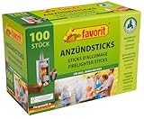 100 Anzündsticks Kaminanzünder Anzünder Grill Ofen u. Kamin-Anzünder...