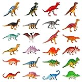 FANTESI 24 Stück Dinosaurier Figuren, Dinosaurier Spielzeug Klein Dino...