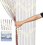 ACROSSPART 90x175cm Bambusvorhang Fadenvorhang Retro Türvorhang 27 Zeilen...