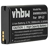 vhbw Akku Ersatz für BP-L2 für Diktiergerät (1800 mAh, 3,7 V, Li-Ion)