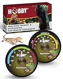 HOBBY Terraristik analoges Hygrometer & Thermometer I zur exakten Kontrolle...