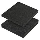 HXJDAM 1 Pack Schwarzer Aquarium Filter Sponge ​50x50x2cm 20PPI -...