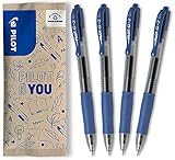 PILOT G2-7 Gelschreiber Set - 4 Stück - Farbe Blau - weiche Gelstifte...