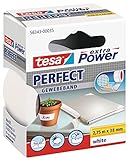 tesa extra Power Perfect Gewebeband - Gewebeverstärktes Ductape zum...