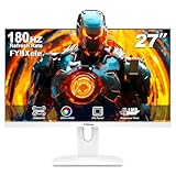 FYHXele Gaming Monitor White 27 Zoll 2K 180hz QHD (2560X1440) IPS 1ms MPRT...