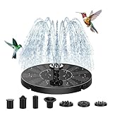 Sprifityy Solar Springbrunnen für Außen, Solarbrunnen für Draussen mit 7...