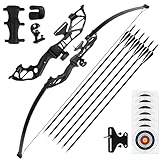 REAWOW 30LBS Recurve Bows Bogenschießset Bogen und Pfeil Set Survival...