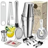 16pcs Cocktail Shaker, Coktailmixset, Cocktail Set Mit Einem Doppelten...