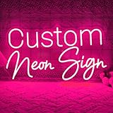 KOPLYEM Neon Schild Personalisiert Neon Sign Personalisiert, Anpassbar für...