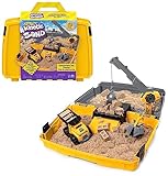 Kinetic Sand Baustellen Koffer - mit 907 g original magischem kinetischem...