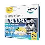 Aktiv 24x Spülmaschinenreiniger Tabs extra stark gegen Geruch & Kalk |...