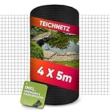LAINFELD Teichnetz feinmaschig | 4 x 5 Meter | Witterungs- & UV-beständig...