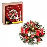 Idena 30546 - LED Weihnachtskranz mit Lichterkette und 10 LEDs in...