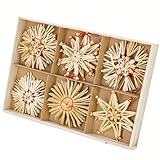 Strohsterne Christbaumschmuck I Weihnachtsbaumanhänger I...