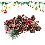 Weihnachts-Lichterkette – 6,5 Fuß künstliche Heimdekor-Girlande für...