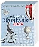 Unglaubliche Rätselwelt Tagesabreißkalender 2024. Tages-Tischkalender...