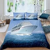 Bettwäsche 140x200 Kreuzfahrtschiff Kuschelig Weiche Mikrofaser...