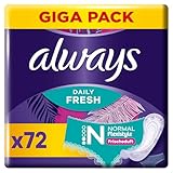 Always Daily Fresh Normal Flexistyle Slipeinlagen 72 Stück, Mit...