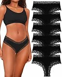 BeReady Baumwoll Unterwäsche Damen Unterhosen Damen Spitze Hipster...