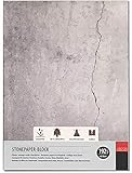 Steinpapier-Block, Stonepaper-Block, Skizzenblock, 192g/m², 40 Blatt,...
