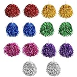 14 Stück Cheerleader Pompons, Pompons für Cheerleading, Handliche...