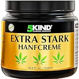 5kind Extra Starke Hanfcreme 500ml - Hochkonzentriertes Hanföl und...