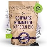 Bio Schwarzkümmelöl Kapseln Vegan – 425 Kapseln - Schwarzkümmelöl Bio...