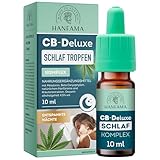 HANFAMA CB-Deluxe Schlaf Komplex – Bio-Hanföl Tropfen mit Melatonin,...